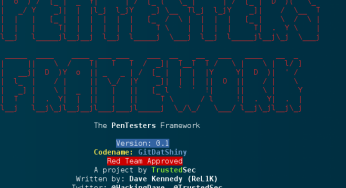 THE PENTESTERS FRAMEWORK