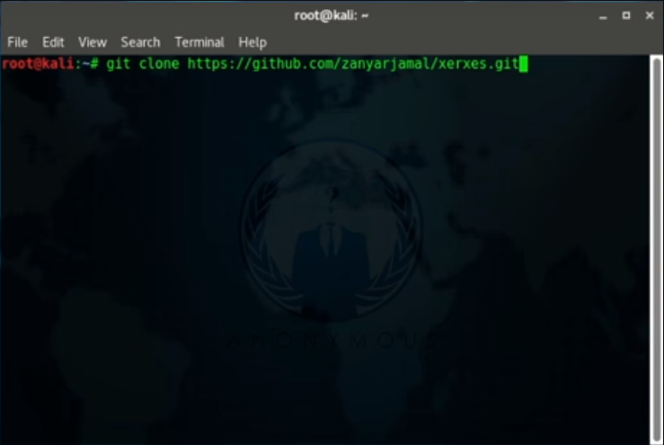 Простая DDOS атака при помощи XERSES в Kali Linux.