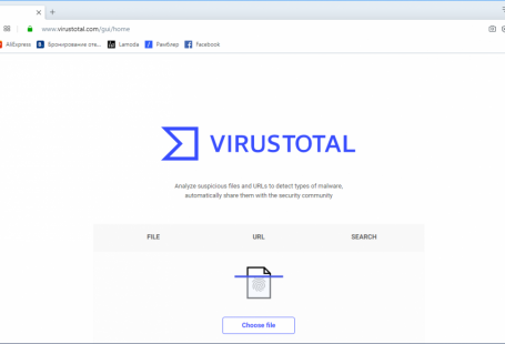 Сайт virustotal.com