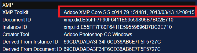 Fotoforensics Metadata