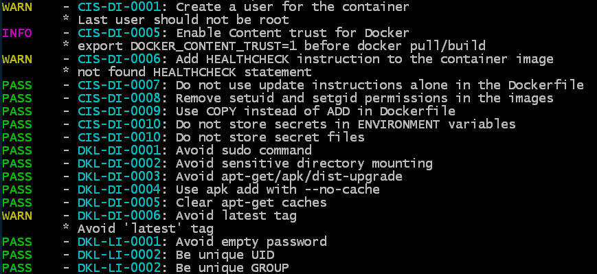 Утилиты для проверки безопасности Docker