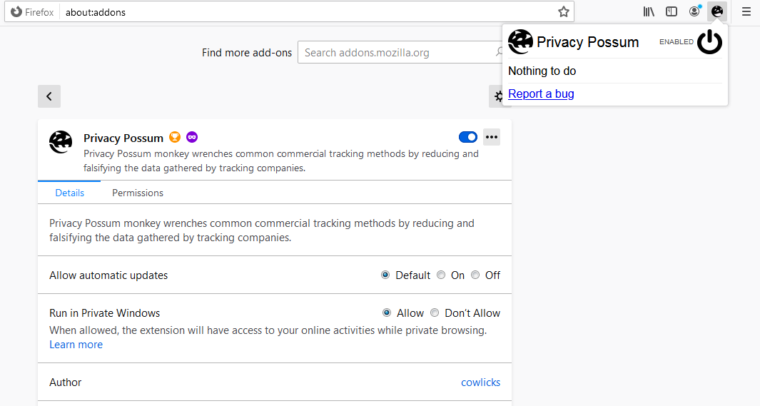 Набор инструментов для анонимности в Mozilla Firefox