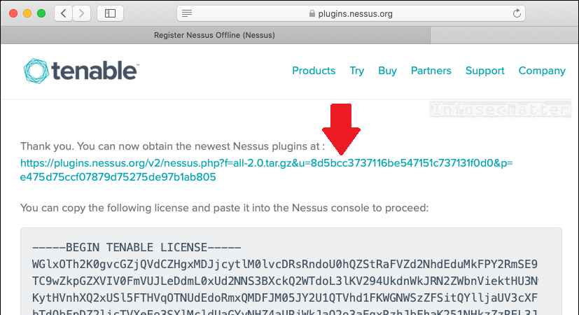 Obtaining link to download latest Nessus plugins