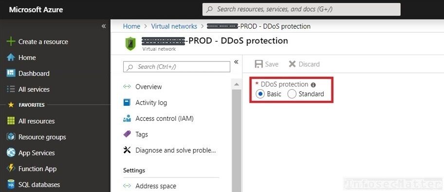 Lack of standard DDoS protection in Azure  20 основных уязвимостей и неправильных конфигураций Microsoft Azure
