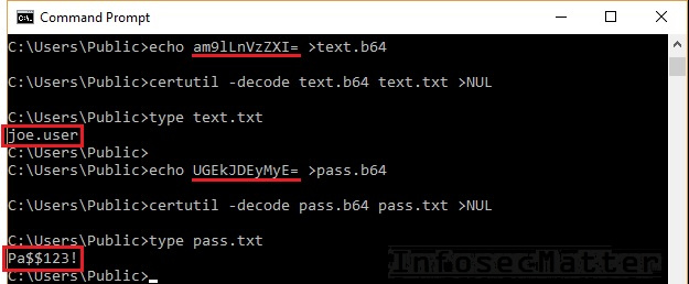 Decoding base64 with certutil.exe on Windows  Захват паролей с помощью Wireshark