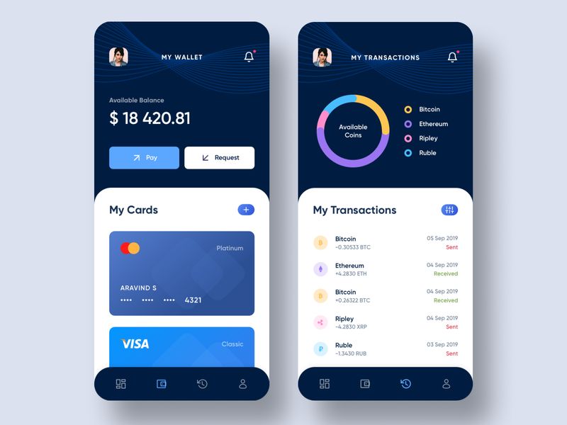 Crypto Wallet App | Search by Muzli