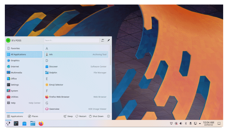 kde home 2022   KDE против GNOME: что лучше для рабочего стола Linux?
