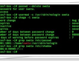 Команда удаления пароля пользователя Linux