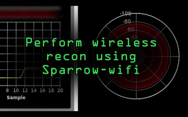 Разведка по Wi-Fi и GPS с помощью Sparrow-wifi